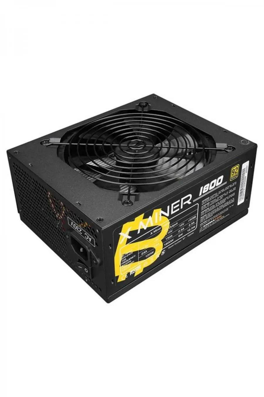 Power Supply Xıgmatek 1800w 92 Mıner Bt-1800w En9757 X 14cm Fanlı Mınıng