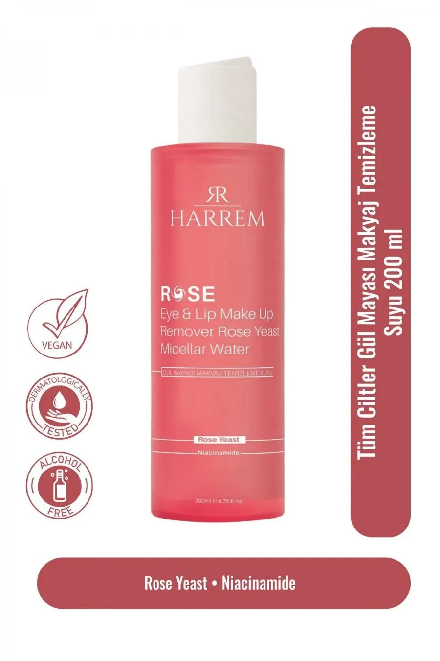 Rose Series Tüm Ciltler Gül Mayası Makyaj Temizleme Suyu 200 Ml