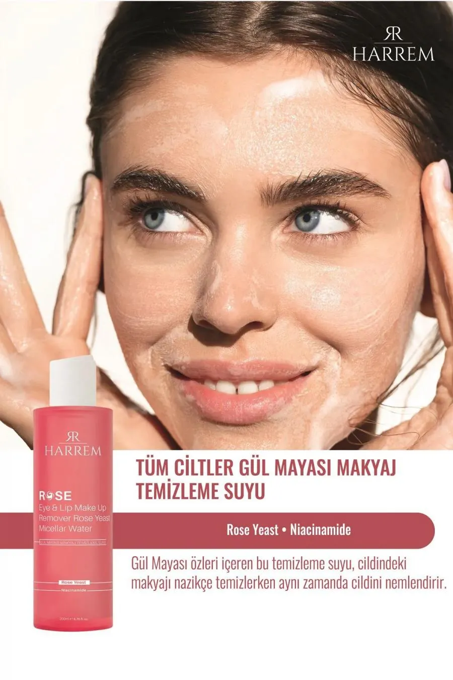 Rose Series Tüm Ciltler Gül Mayası Makyaj Temizleme Suyu 200 Ml