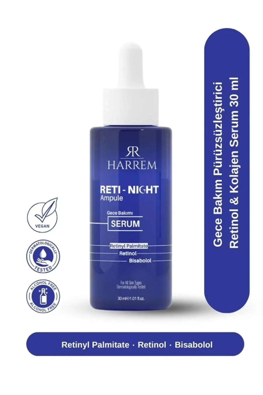 Reti-night Serum Yaşlanma Karşıtı Dolgunlaştırıcı Retinol & Kolajen Serum 30 ml