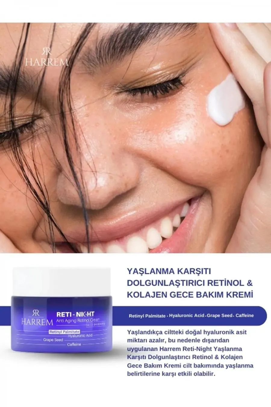 Reti-night Krem Yaşlanma Karşıtı Dolgunlaştırıcı Retinol & Kolajen Gece Bakım Kremi 50 ml