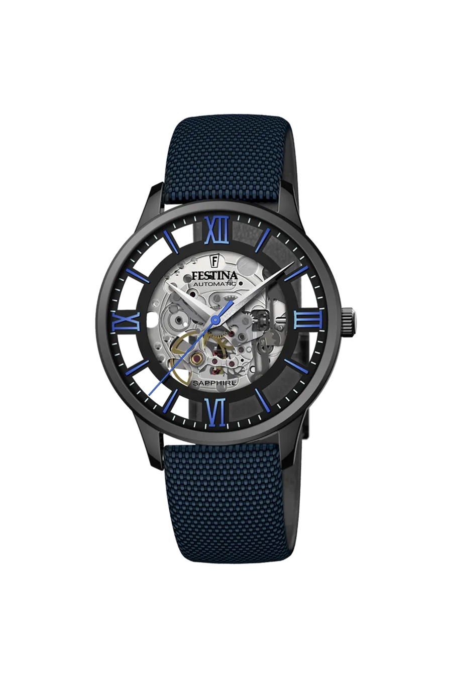 FESTINA F20621/3 SKELETON AUTOMATIC SAPPHIRE ERKEK KOL SAATİ (Kuponlu)