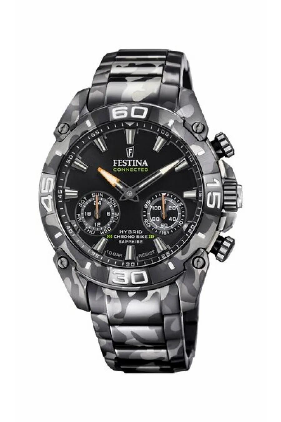 FESTINA F20545/1 CONNECTED BLACK CAMOUFLAGE ERKEK KOL SAATİ (Kuponlu)