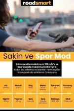 Garantili Katlanır Patlamaz Lastik Elektrikli Scooter - Siyah