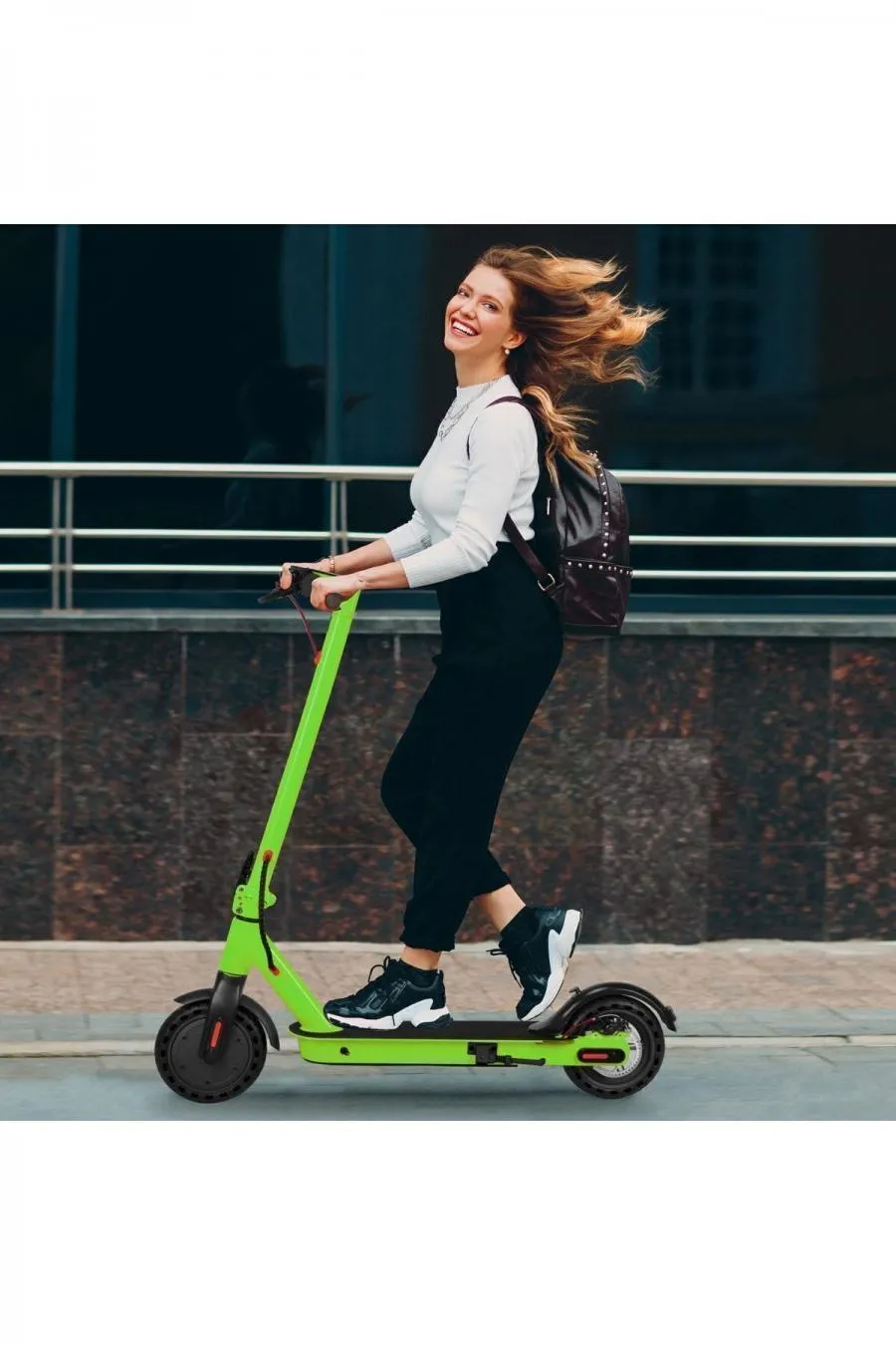 Mint Led Ekranlı Katlanabilir Elektrikli Scooter Yeşil - MİNT YEŞİLİ