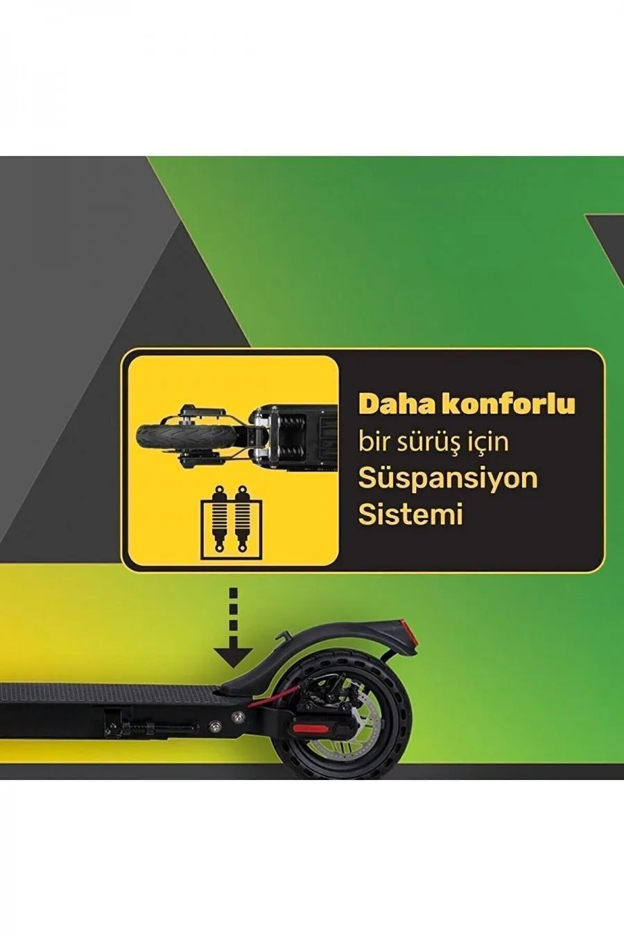 E-go3 Elektrikli Scooter - Siyah