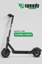 Garantili 350w Güçlü Motor Katlanabilir Elektrikli Scooter - siyah