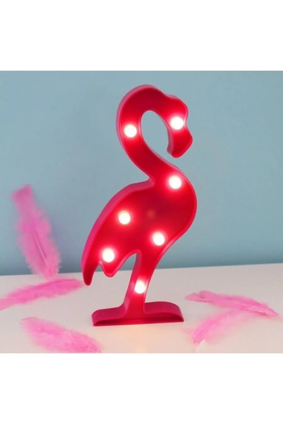 Led Işıklı Flamingo Gece Lambası