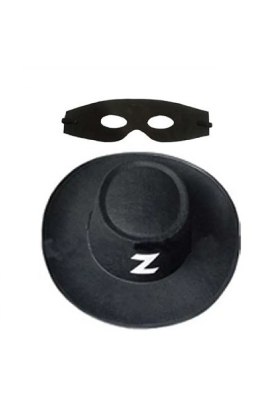 Zorro Şapka Maske Set Yetişkin