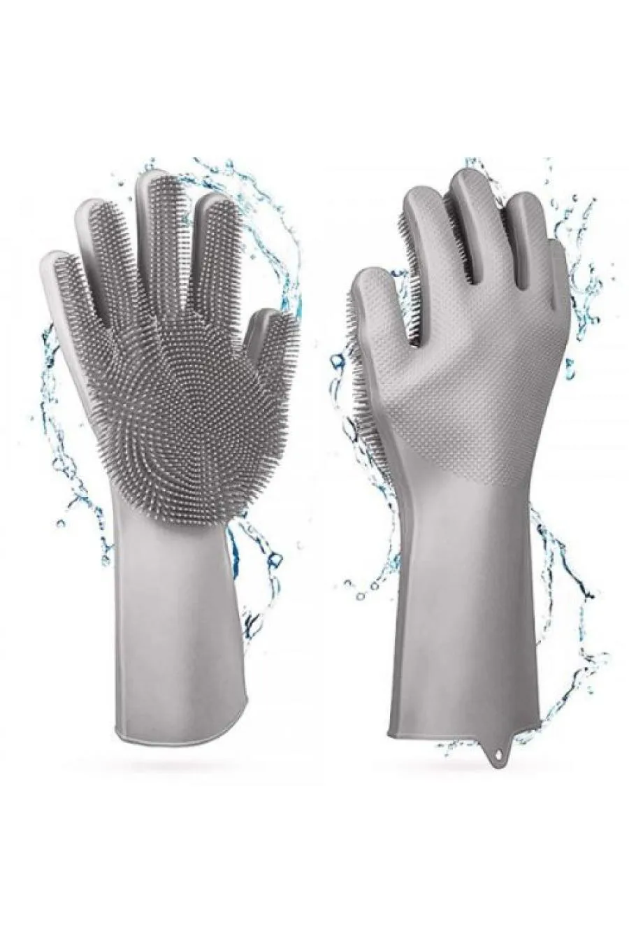 Sihirli Isıya Dayanıklı Silikon Çok Amaçlı Bulaşık Eldiven Fırçası Magic Gloves