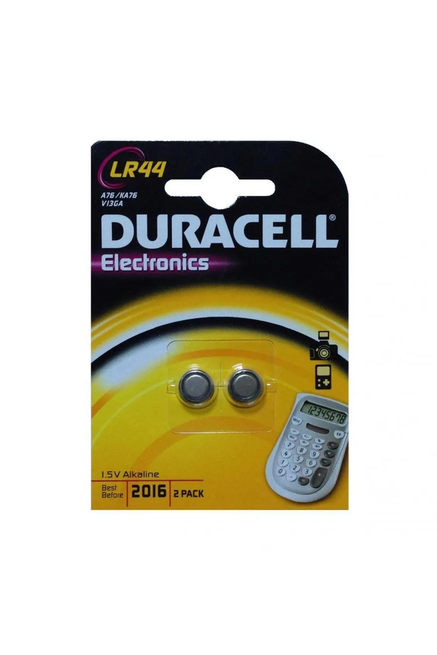 Duracell LR44/AG13/A76 1.5 Volt Alkalin Pil 2li Paket