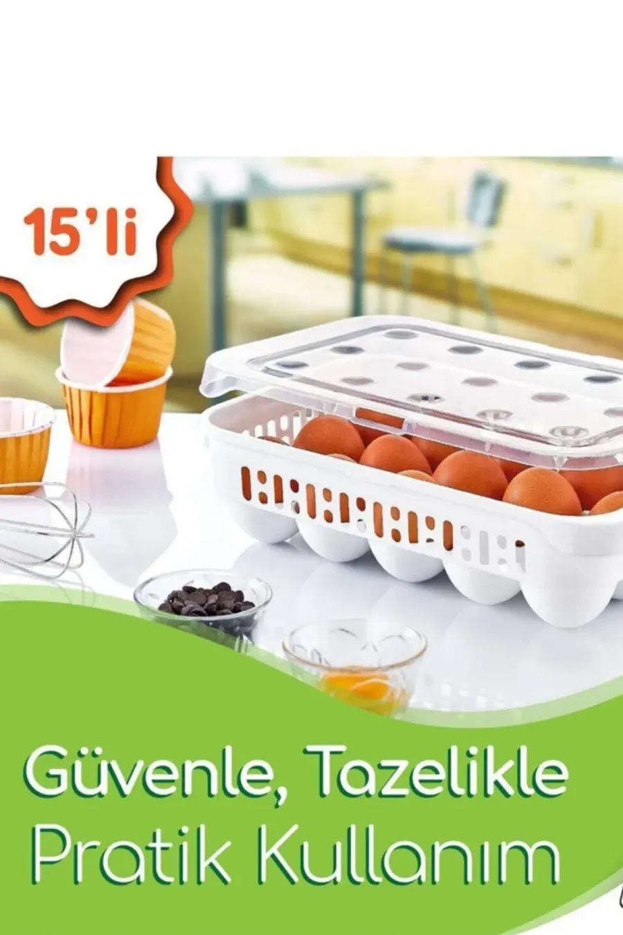 15 Bölmeli Yumurta Kabı AK680