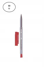 Faber Castell FC 1440 Tükenmez Kalem 0.8 Mm 50'li Kırmızı