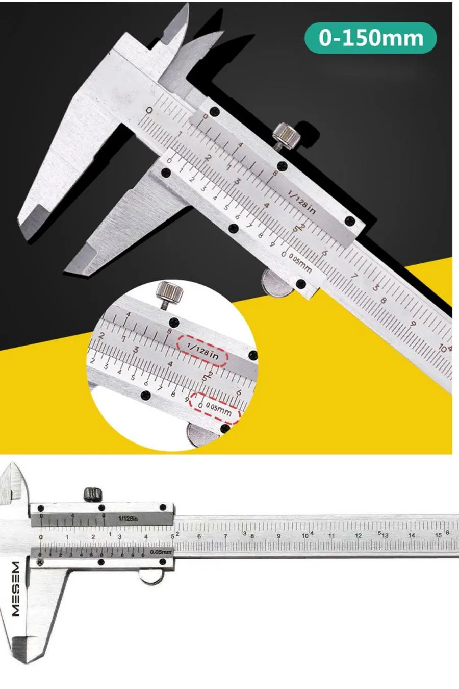 Kumpas - Çelik Kumpas 0,01 mm - 150mm 6inc