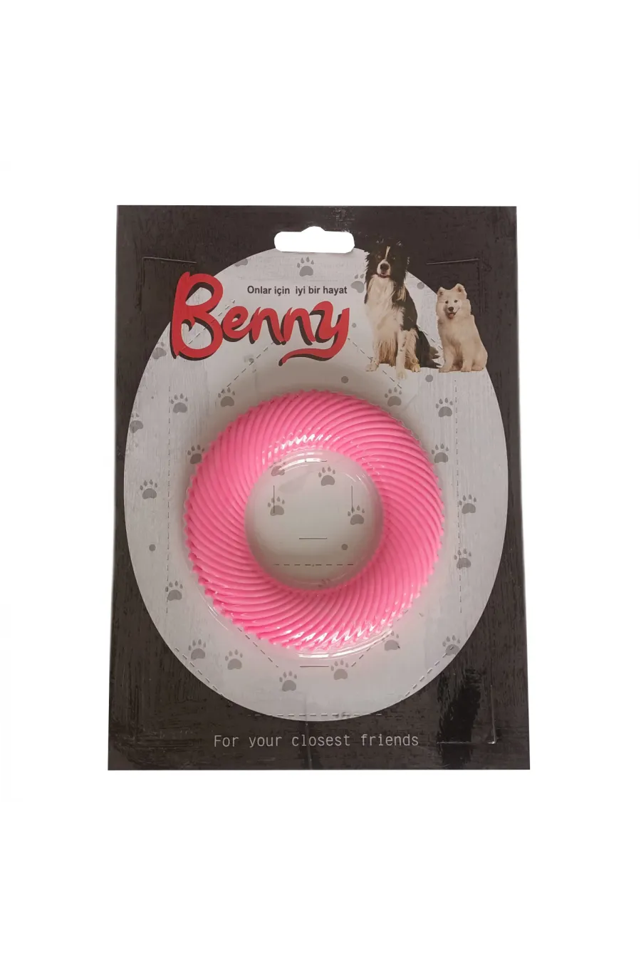 Köpek Oyuncağı Yuvarlak 9,5 cm Pembe