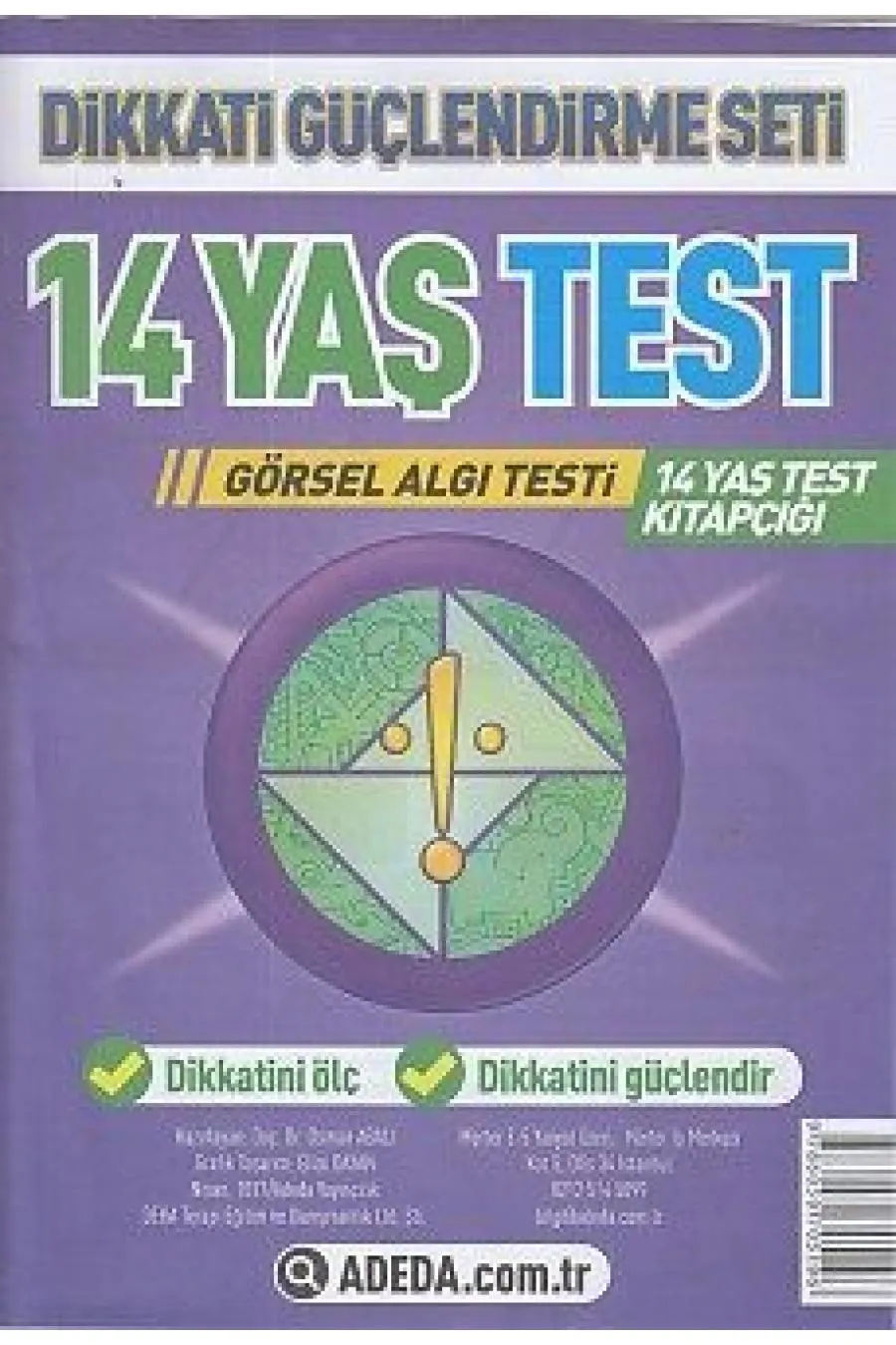 Dikkati Güçlendirme Seti 14 Yaş Test  (4022)