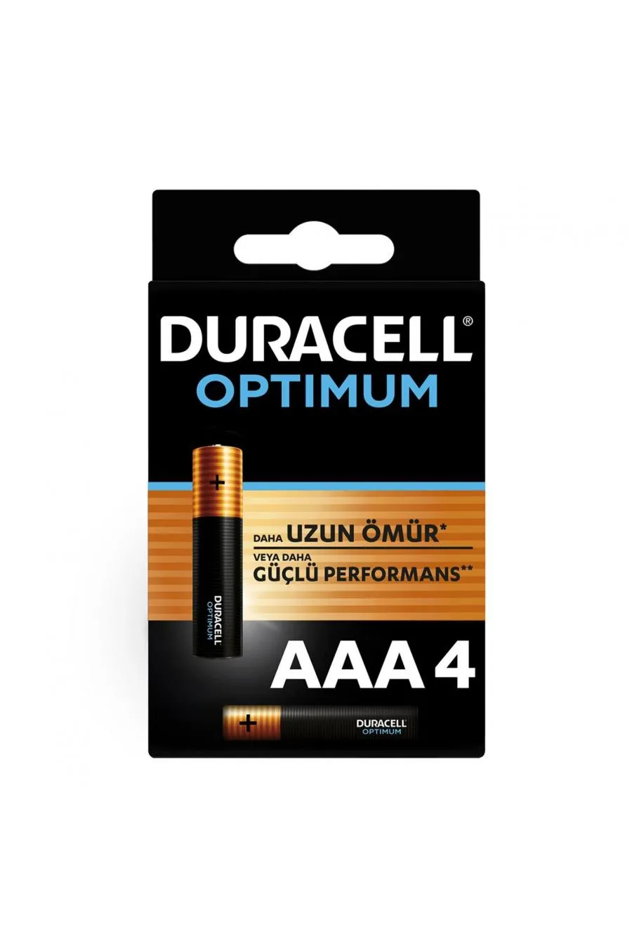 Duracell Optimum Alkalin Pil AAA 4 lü Paket