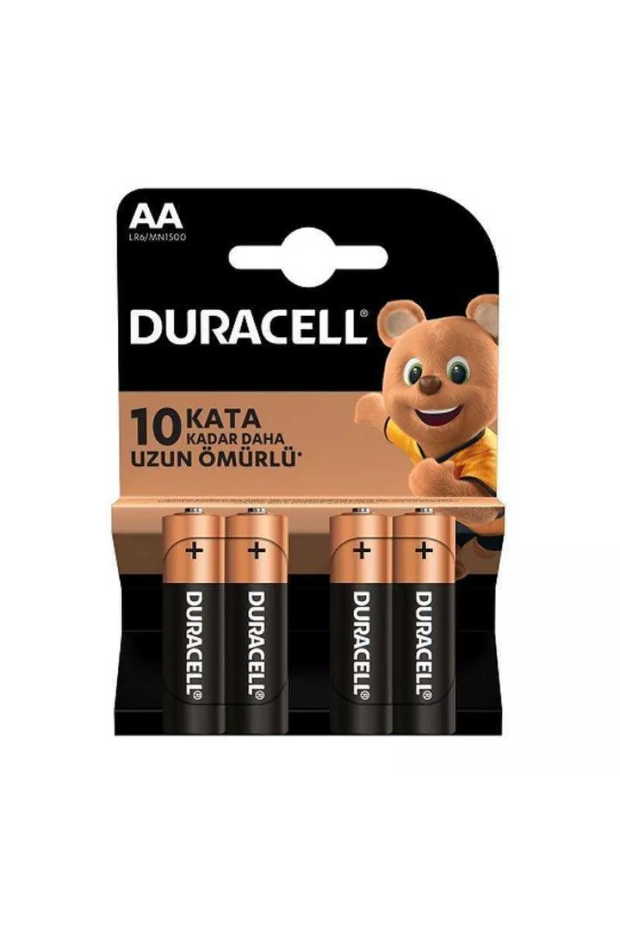 Duracell Alkalin Pil AA 4 lü Paket