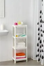 Shelf 3 Katlı  Raf Ünitesi -  Mutfak - Banyo  Depolama Rafı