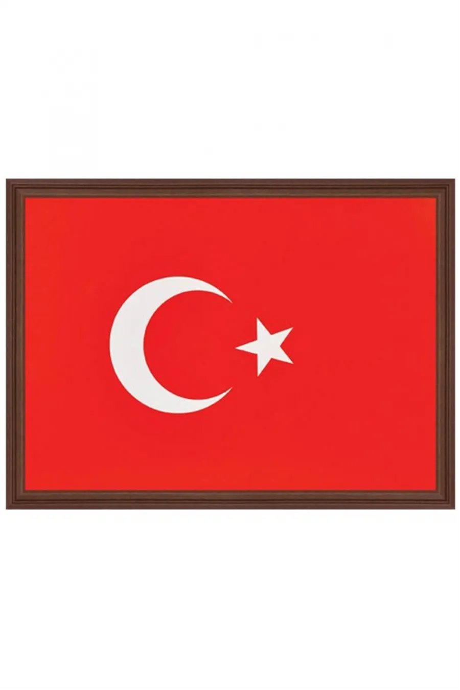 Türk Bayrağı 25X35 Mdf Çerçeveli