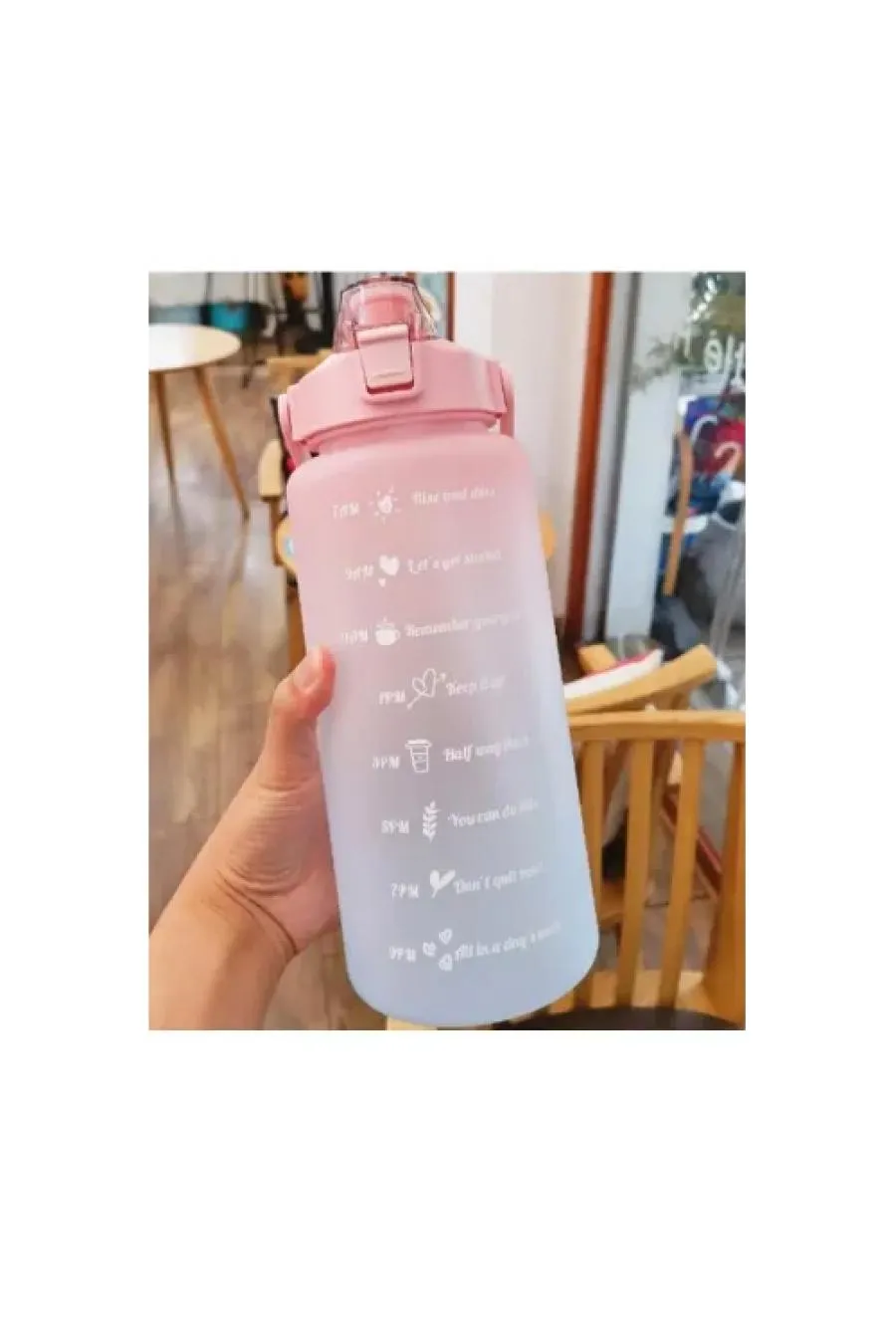 Günlük Motivasyon Su Matarası 2 Litre