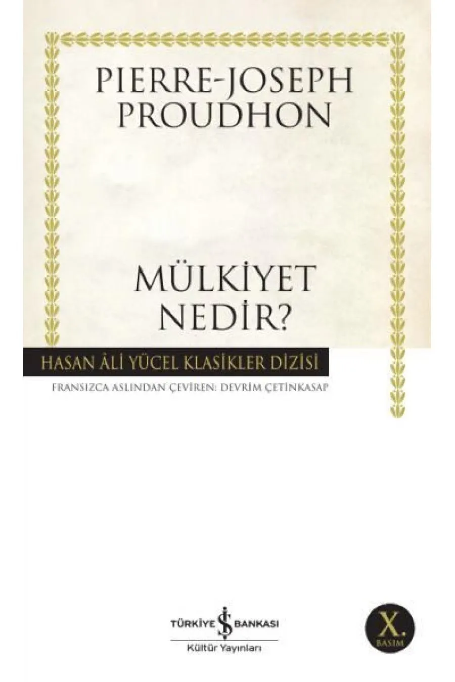 Mülkiyet Nedir - Hasan Ali Yücel Klasikleri Kitap (4022)