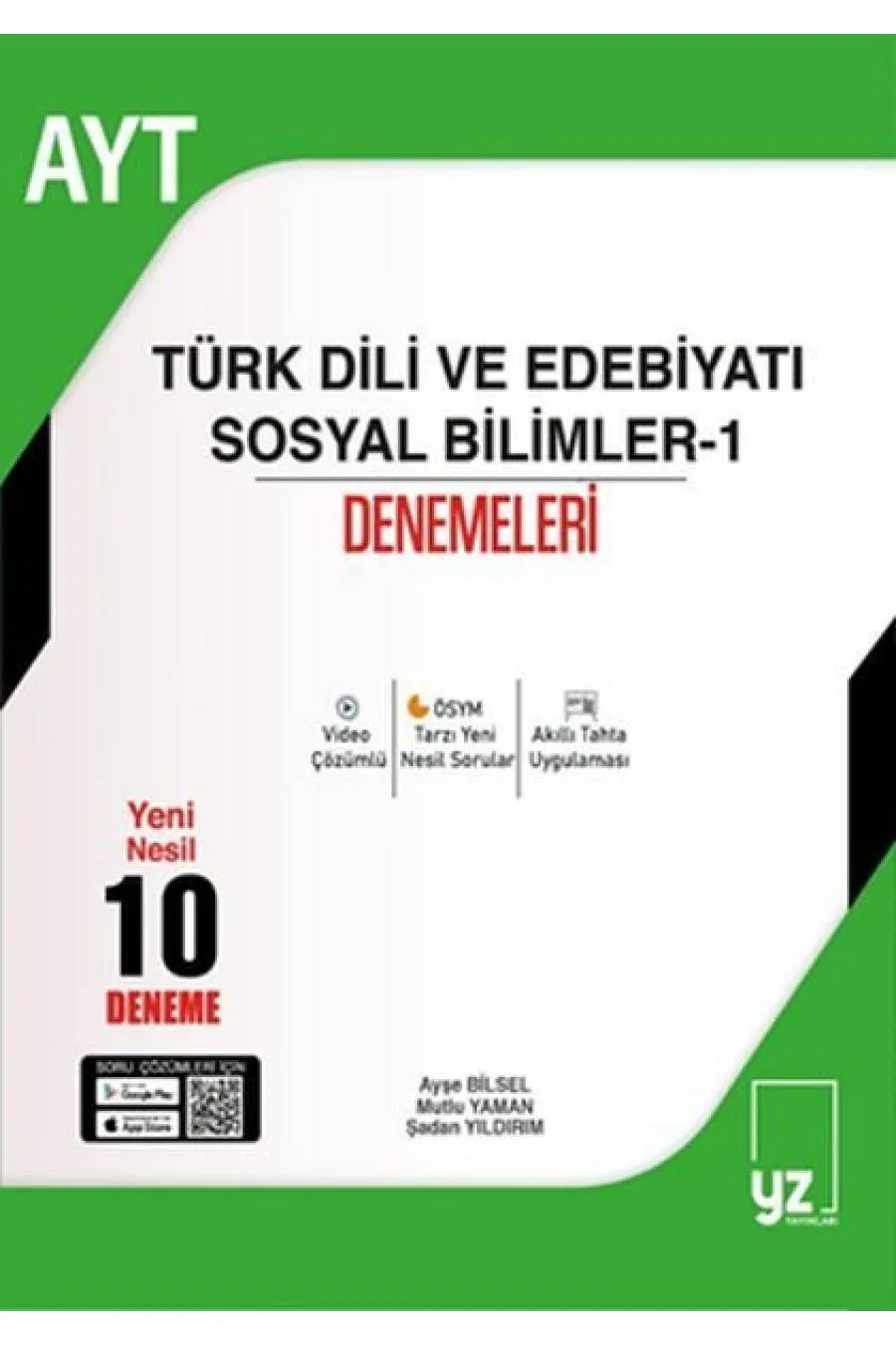 YZ Yayınları 2022 AYT Türk Dili ve Edebiyatı Sosyal Bilimler 10 Deneme  (4022)