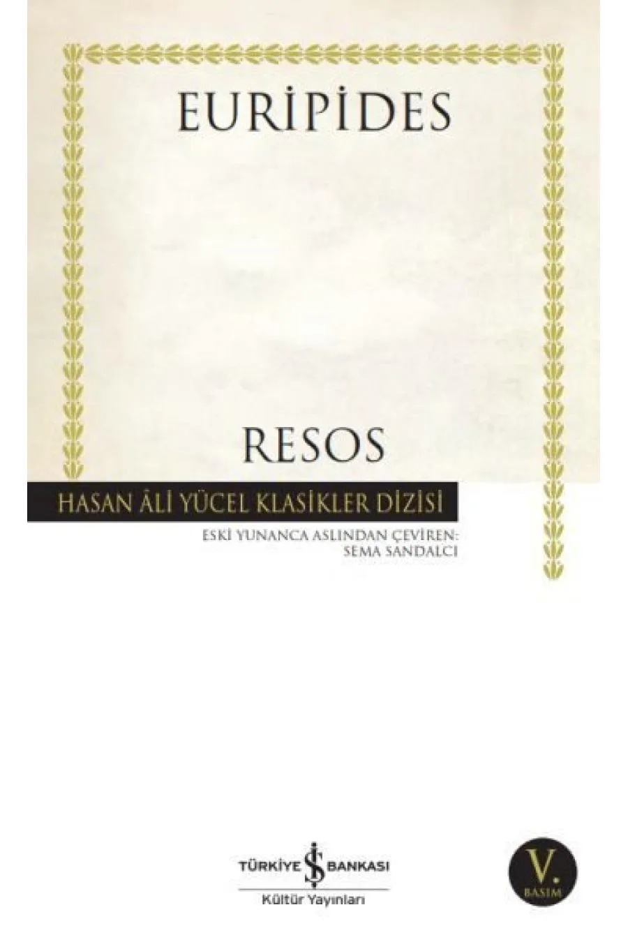 Resos - Hasan Ali Yücel Klasikleri Kitap (4022)