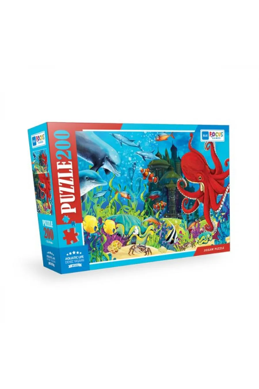 Blue Focus - Aquatic Life (Deniz Yaşamı) - Puzzle 200 Parça  (4022)