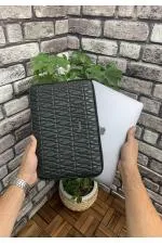 Nakış Desenli Yeşil Clutch Çanta