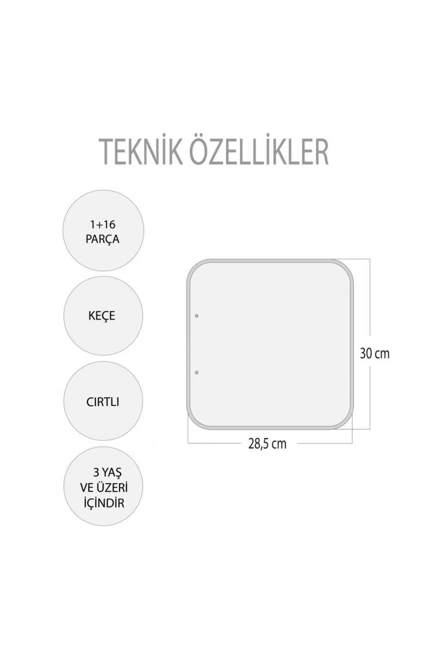 ( Oturma Odası ) Keçe Cırtlı Aktivite Sayfası - Çocuk Etkinlik , Eğitici Oyuncak