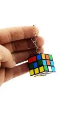 Nostaljik Zeka Küpü Sihirli Mini Rubik Anahtarlık