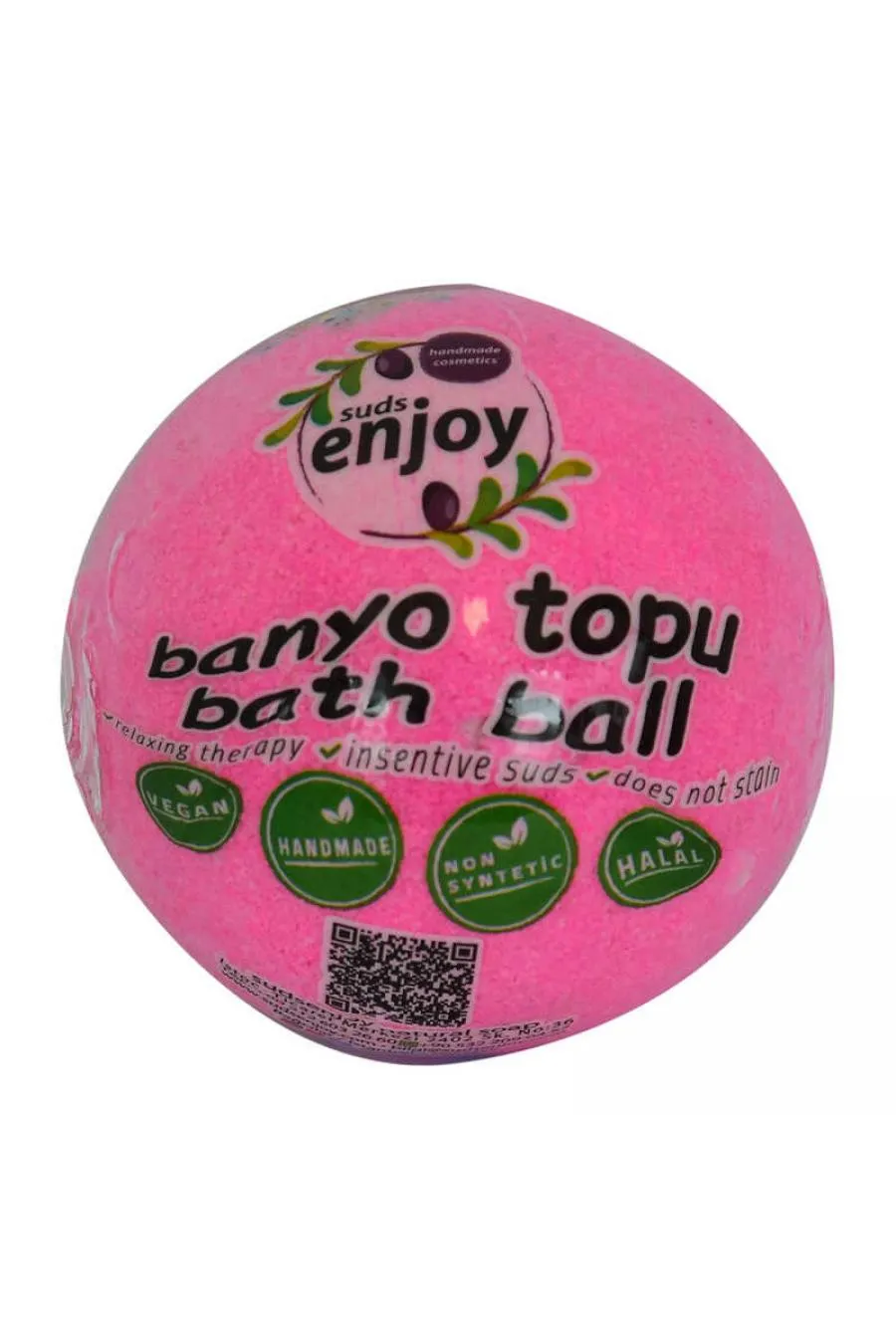 Pembe Düşler El Yapımı Banyo Küvet Topu Sabunu Pembe 90-120 Gr