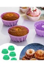 Muffin Kek Kalıbı Silikon 6 Adet