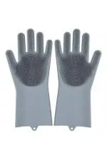 Sihirli Isıya Dayanıklı Silikon Çok Amaçlı Bulaşık Eldiven Fırçası Magic Gloves