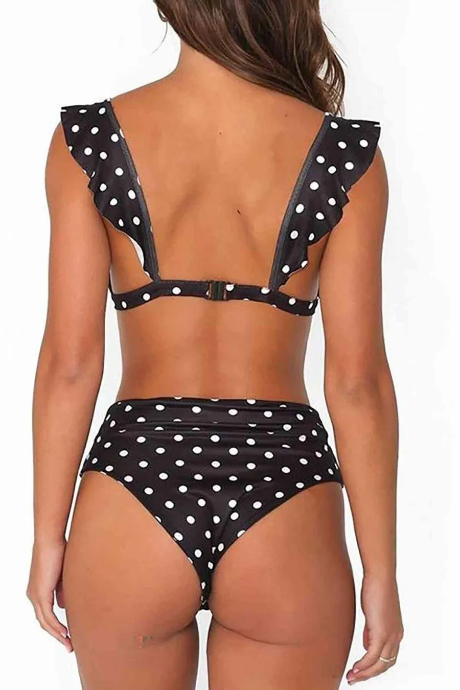 Puantiyeli Bikini Takım Siyah