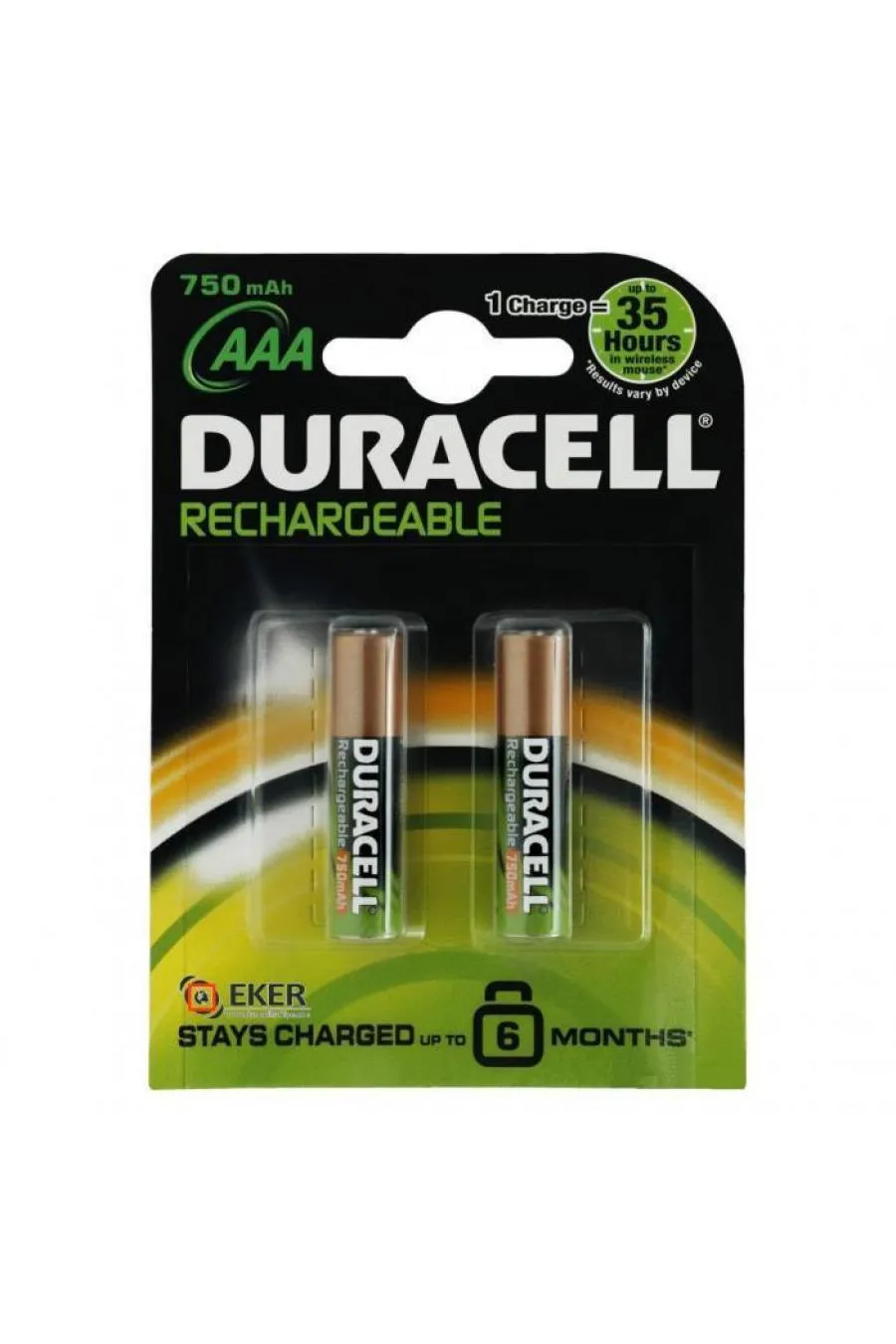 Duracell Şarjedilebilir İnce Kalem Pil 2li AAA 750 mAh