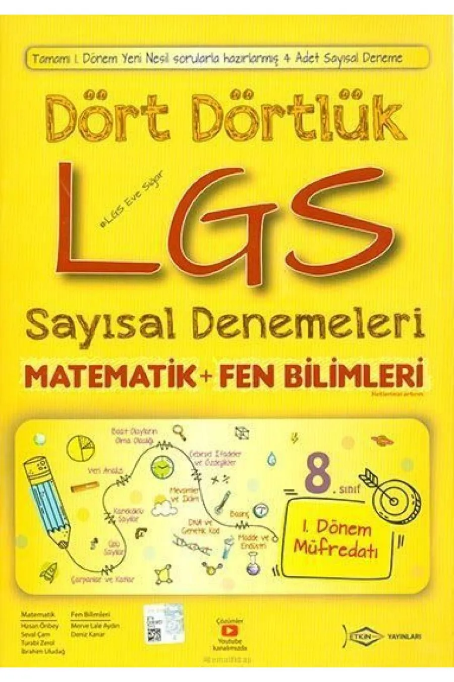 Etkin Dört Dörtlük LGS Sayısal Denemeleri (24,00 TL)  (4022)