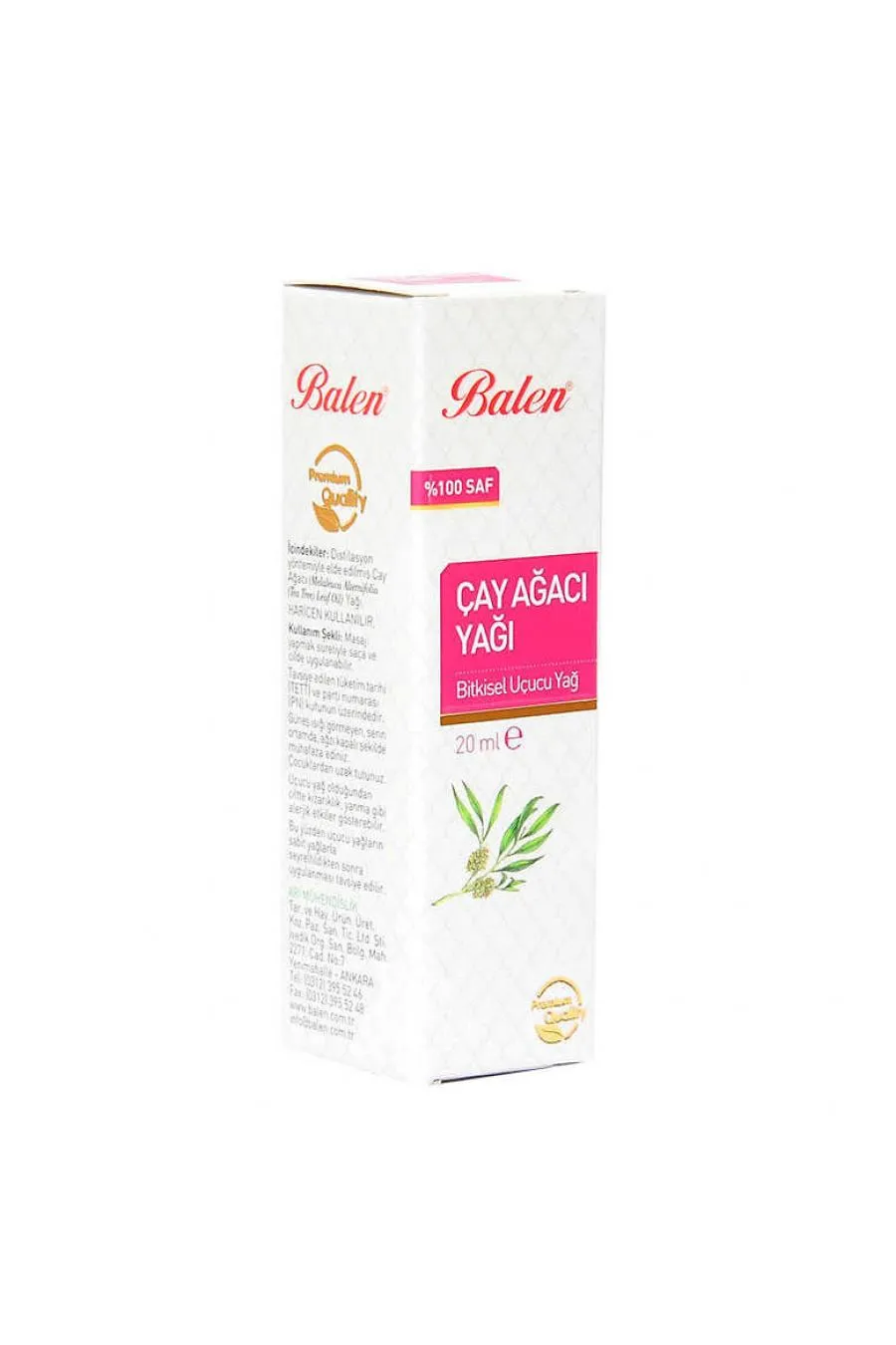 Çay Ağacı Yağı (Distilasyon) 20 ML Cam Şişe