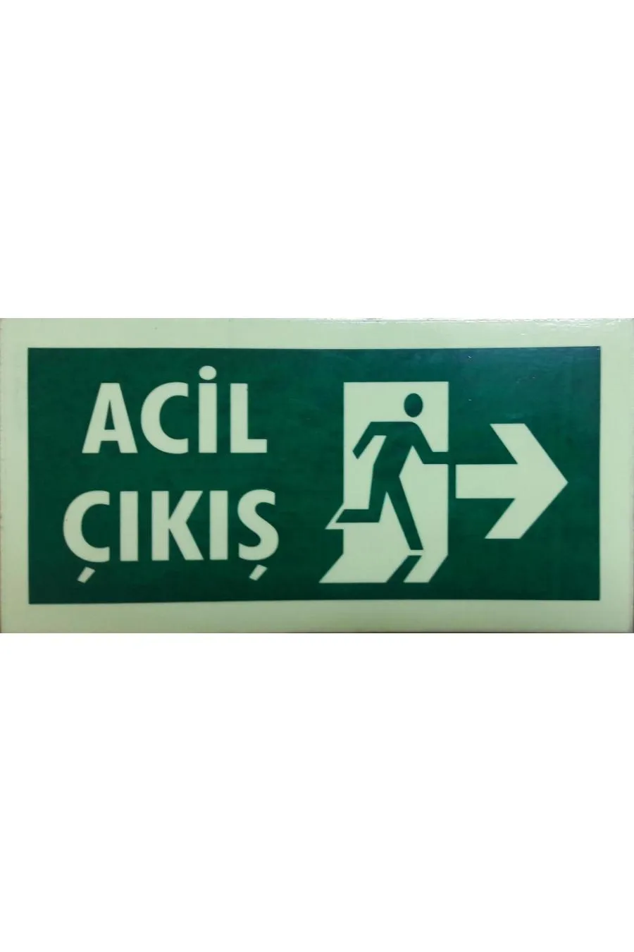 Acil Çıkış Uyarı Levhası 12,5x25 KOD: DEK FL 940