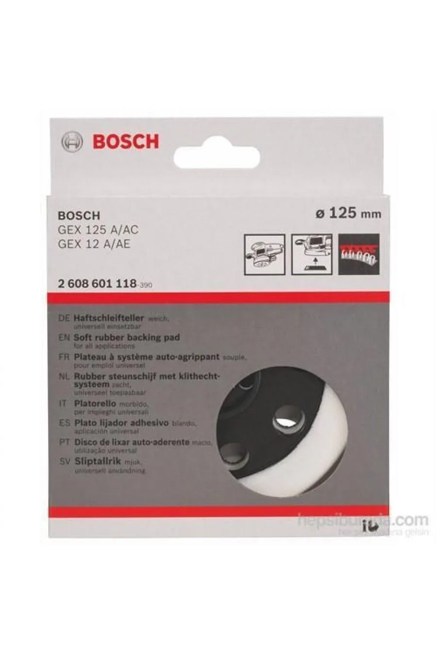 Bosch GEX 125 A/AC Soft Taban 0 2608 601 118