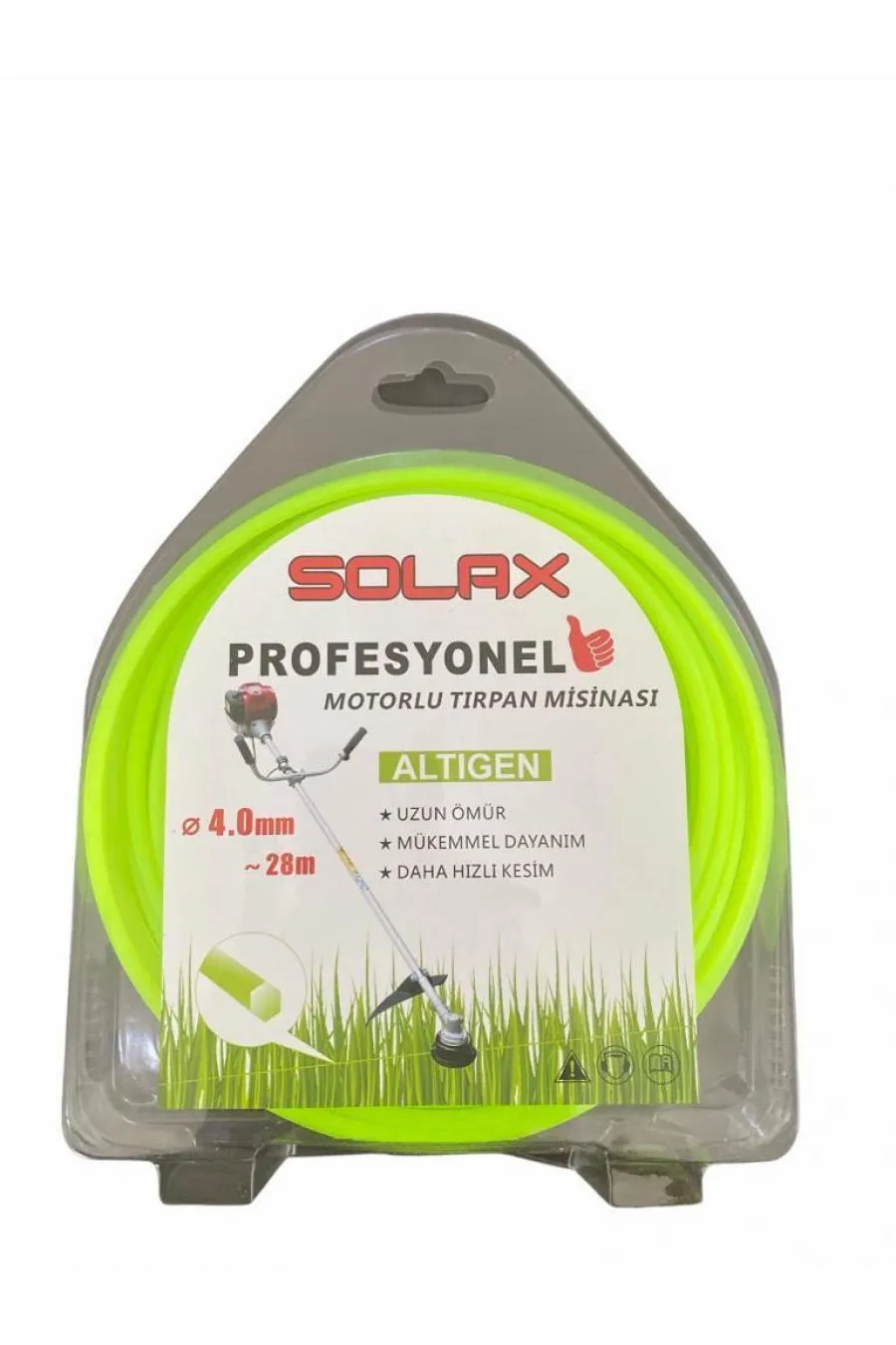 Solax Altıgen Tırpan Misinası 4 mm 28 Metre