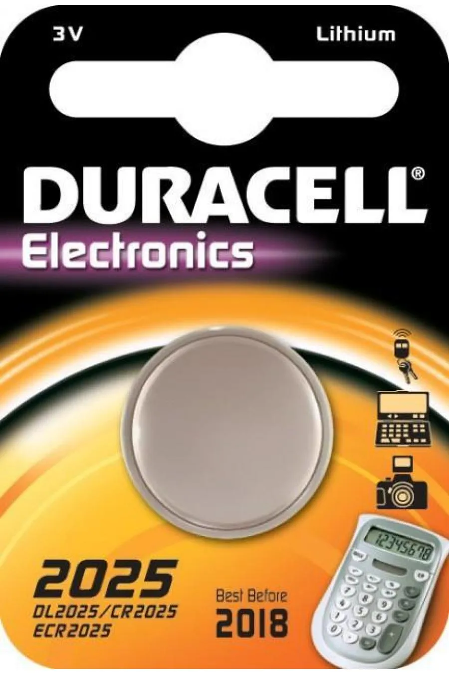 Duracell CR 2025 Lityum Pil 3 Volt