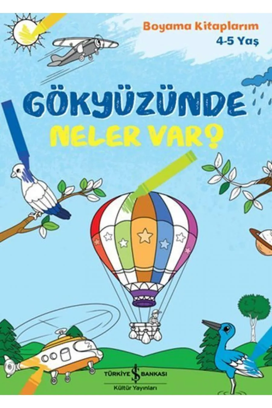 Gökyüzünde Neler Var? - Boyama Kitaplarım 4-5 Yaş  (4022)