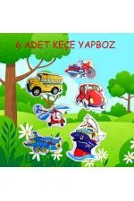 Ulaşım Araçları 2+ Keçe Yapboz - Puzzle