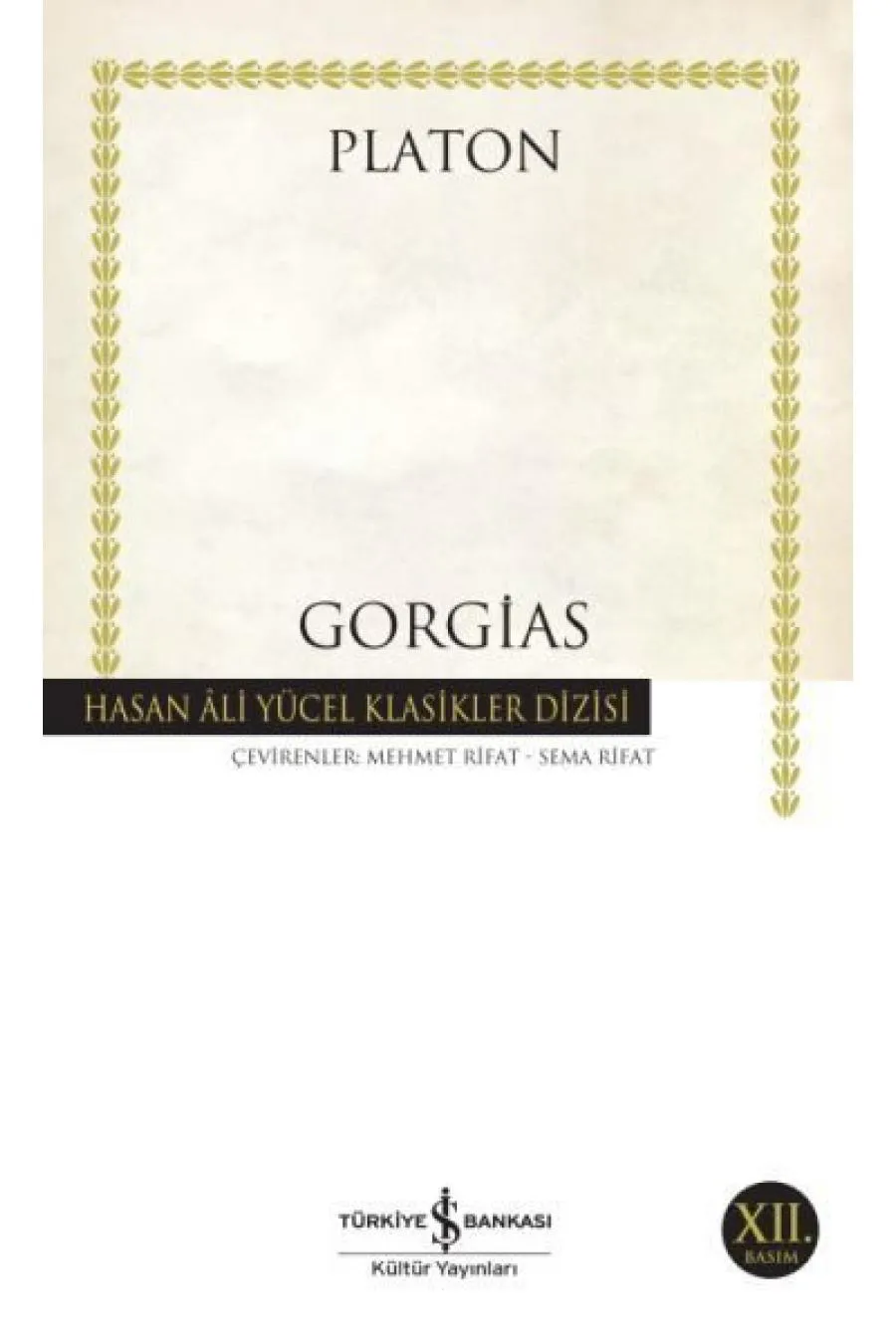 Gorgias - Hasan Ali Yücel Klasikleri Kitap (4022)