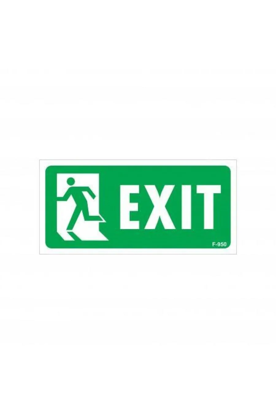 Exit Sol Uyarı Levhası 17,5x25 KOD:950