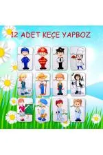 Meslekler 3+ Keçe Yapboz - 3 Yaş Puzzle