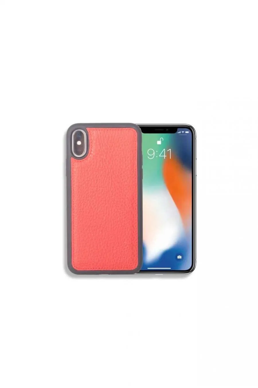 Kırmızı Deri iPhone X / XS Kılıfı