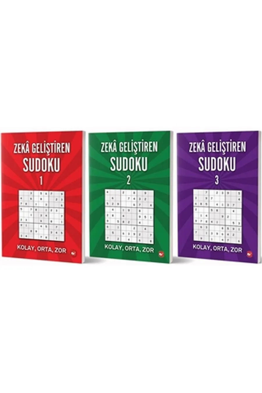 Zeka Geliştiren Sudoku Seti (3 Kitap Takım)  (4022)